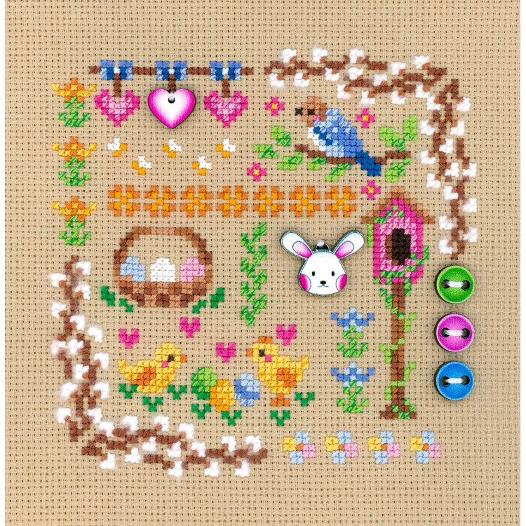 Cross stitch kit "Mini Sampler. Easter Magic" SNV-941