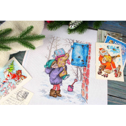 Cross stitch kit "Two wishes" SNV-915