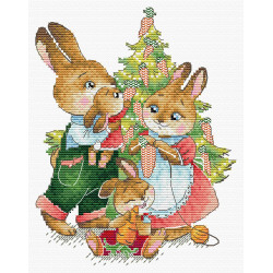 Cross stitch kit "New Year's chores" SM-781