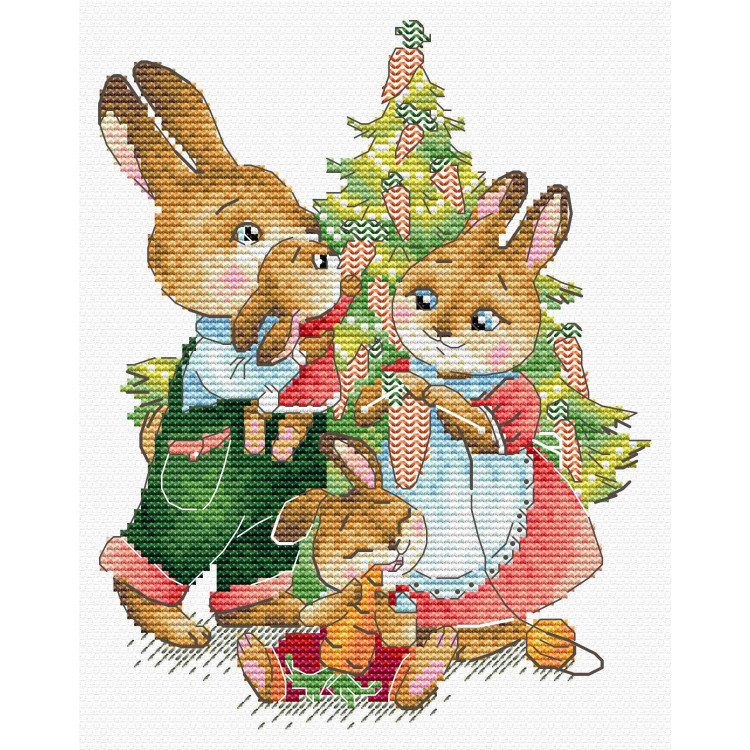 Cross stitch kit "New Year's chores" SM-781