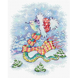 Cross stitch kit "Snow Walk" SM-793