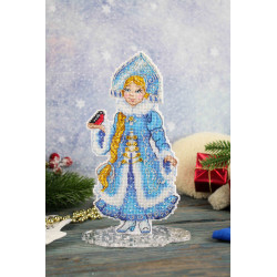 Cross stitch kit "Snow Maiden, with stand" SR-944