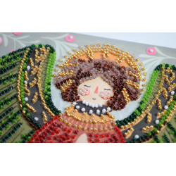 Mid-sized bead embroidery kit - Guardian of the Christmas Miracle (Deco Scenes) 20x20 cm AAMB-114