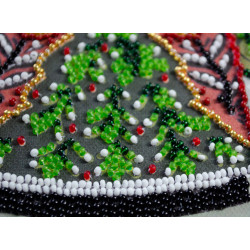 Mid-sized bead embroidery kit - Guardian of the Christmas Miracle (Deco Scenes) 20x20 cm AAMB-114