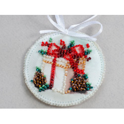 Decoration kit New Year's gift (Winter tale) 13.2x6.6 cm AABT-034