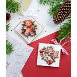 Decoration kit Holiday baking (Winter tale) 13.2x6.6 cm AABT-033