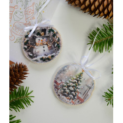 Decoration kit Winter guest (Winter tale) 13.2x6.6 cm AABT-031