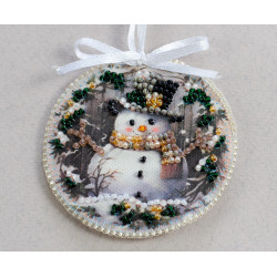 Decoration kit Winter guest (Winter tale) 13.2x6.6 cm AABT-031