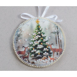 Decoration kit Winter guest (Winter tale) 13.2x6.6 cm AABT-031