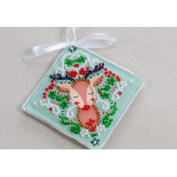 Decoration kit Christmas mood (Winter tale) 13.2x6.6 cm AABT-029