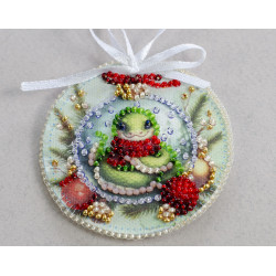 Decoration kit Festive snake (Winter tale) 13.2x6.6 cm AABT-028