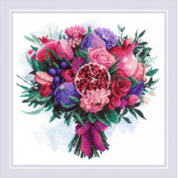 Cross stitch kit "Fruitful Bouquet" 25x25 cm SR2230