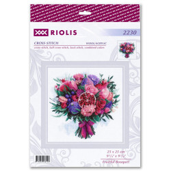 Cross stitch kit "Fruitful Bouquet" 25x25 cm SR2230