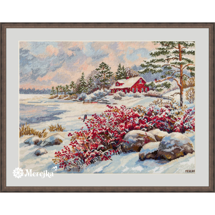 Cross stitch kit "The Lake House" 30x40 cm SK261