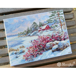 Cross stitch kit "The Lake House" 30x40 cm SK261