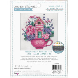 Cross stitch kit Teacup House D70-65232