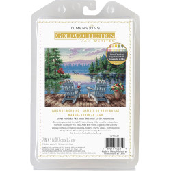 Cross stitch kit Petite Gold Collection Lakeside Morning D70-65231