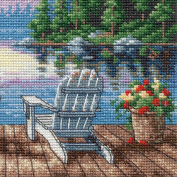 Cross stitch kit Petite Gold Collection Lakeside Morning D70-65231