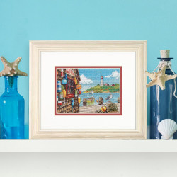 Cross stitch kit Petite Gold Collection Dockside D70-65230