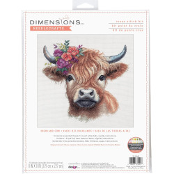 Cross stitch kit Highland Cow D70-35449