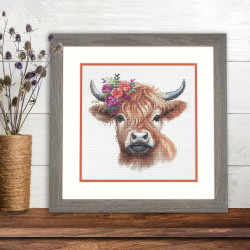 Cross stitch kit Highland Cow D70-35449