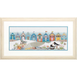 Cross stitch kit Beach Huts D70-35446