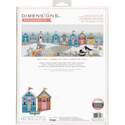 Cross stitch kit Beach Huts D70-35446