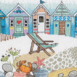 Cross stitch kit Beach Huts D70-35446