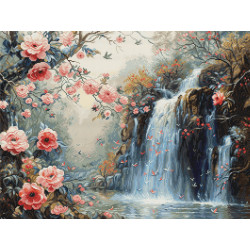 Cross Stitch Kit "Crystalline Waterfall" 26,5x20cm SG708