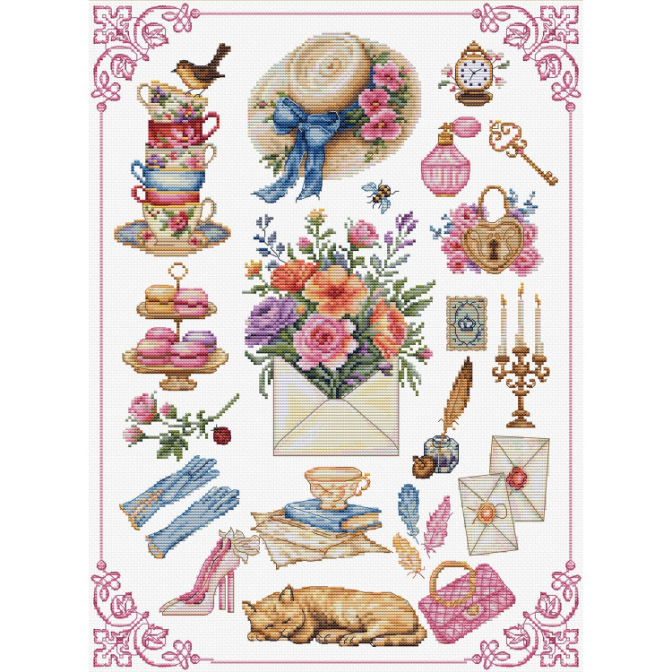 Cross Stitch Kit "Beauty" 24x33cm SB7041