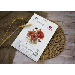 Cross Stitch Kit "The Splendor of Summer Poppies" 24,5x27cm SB7042