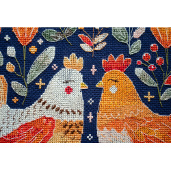 Cross-stitch kits Best hen friends (Deco Scenes) 23x23 cm AAH-247