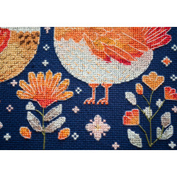 Cross-stitch kits Best hen friends (Deco Scenes) 23x23 cm AAH-247