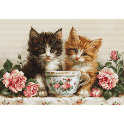 Cross Stitch Kit "Morning of the Cats" 37 x 25 cm SBU5070