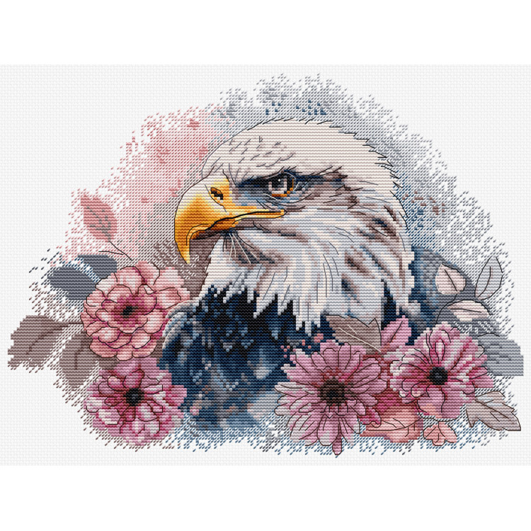 Cross Stitch Kit "Hunting Eagle" 27 x 20 cm SBM3021