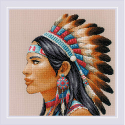 Cross stitch kit "Amazing Women. America" 30x30 cm SR2255