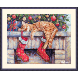 Cross stitch kit "Santa's Helper" 30x39 cm SK264