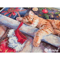 Cross stitch kit "Santa's Helper" 30x39 cm SK264