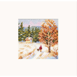 Cross stitch kit "Winter came. Way home" S0-239