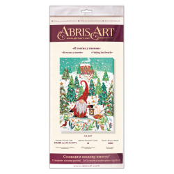 Main Bead Embroidery Kit Visiting the Dwarfs (Winter tale) 27x38 cm AAB-827