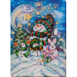 Main Bead Embroidery Kit New year‘s night (Winter tale) 26x35 cm AAB-650