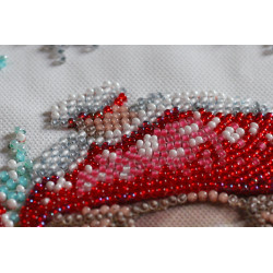 Mini Bead embroidery kit - Winter magic 15x15 cm AAM-217