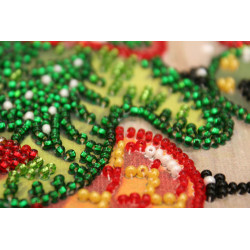 Mini Bead embroidery kit - Holiday trivia 15x15 cm AAM-201