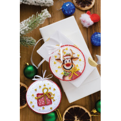 Decoration kit - Christmas guest (Winter tale) 6.6x6.6 cm AABT-004