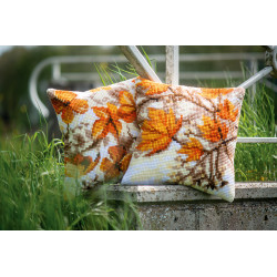 Cross stitch cushion kit Autumn leaves PN/0188576