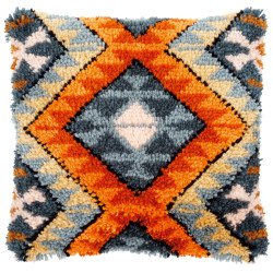 Latch hook cushion kit Boho ethnic print PN/0174512