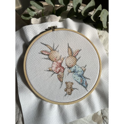 Cross stitch kit "Sleeping bunnies" SANS-70