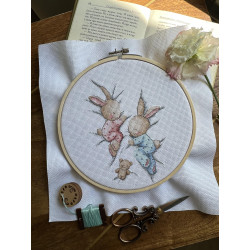 Cross stitch kit "Sleeping bunnies" SANS-70