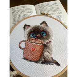 Kreuzstich-Set "Kaffeeliebhaber. Katze" SANK-64