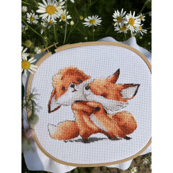 Cross stitch kit "Red foxes" SANR-54